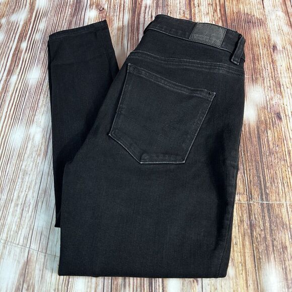 American Eagle HI RISE JEGGING Womens Size 4 Black Jeans Denim Pants 27x28 - Picture 12 of 12